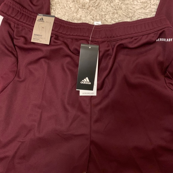 Adidas TIRO 19 TRAINING PANTS Maroon/White - Picture 3 of 4
